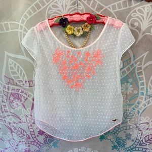 Hollister Sheer Tropic Top